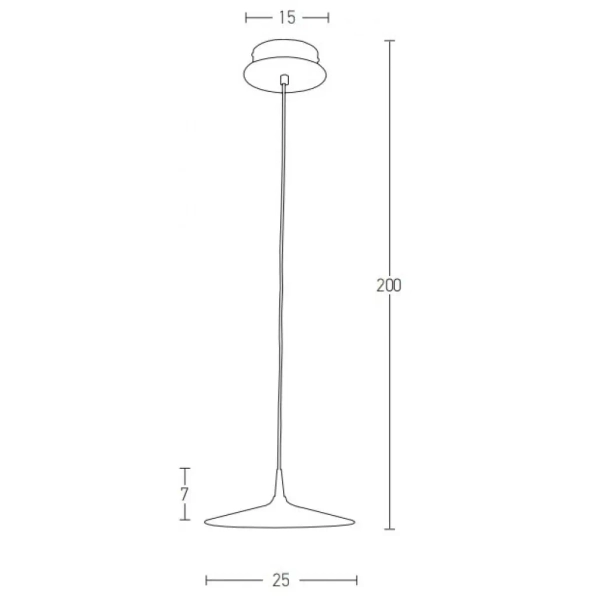Okrągła wisząca lampa 19150 LED 6W 3000K nad blat kuchenny czarny