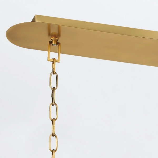 Szklana lampa wisząca Nottingham QN-NOTTINGHAM-6LP-AB złoty przezroczysty