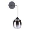Szklana lampa ścienna Ramona RAM0722 LED 5,5W 3000K loftowa czarny