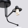 Kulista lampa sufitowa ASTRAL SL.1662 potrójna biała czarna