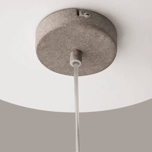 Wisząca modernistyczna lampa Opus MOD380PL-01GR nad stół do jadalni szara