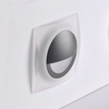 Wupszczana LAMPA schodowa Q5 LED 313713 Polux podtynkowa OPRAWA kwadratowa LED 3W 4000K metalowa IP44 grafitowa