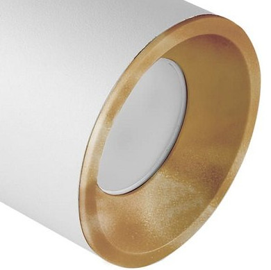 Biały wpust gabinetowy PALLAS 314109 regulowana tuba metalowa