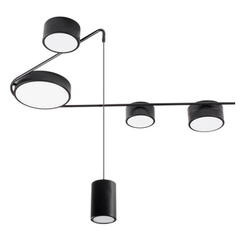 Salonowa lampa sufitowo-wisząca ZUMAIA C0250 Maxlight LED 32W 3000K okręgi czarny