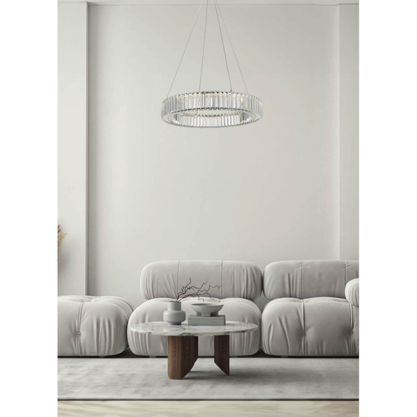 Zwisowa lampa kryształowa SPARK AZ5791 Azzardo LED 72W 3000K chrom