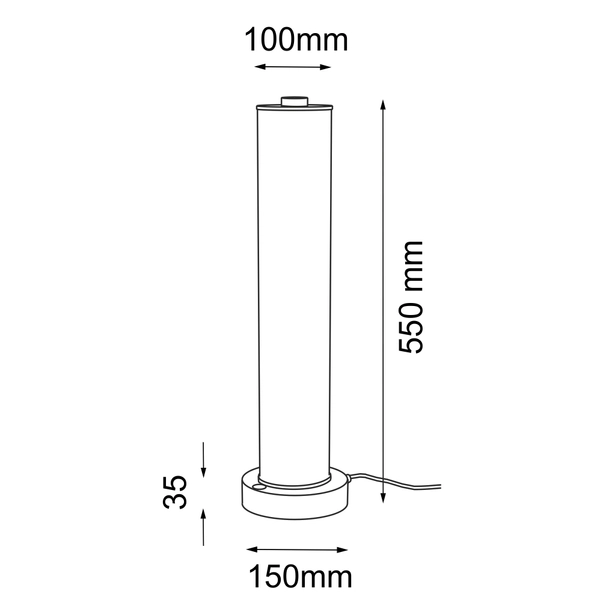 Gabinetowa lampka stołowa Merezi G 2006 LED 15W 3000K mosiądz patyna