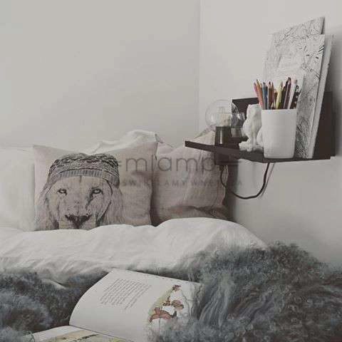 Kinkiet LAMPA ścienna MULTI 106482 Markslojd metalowa OPRAWA półka czarna