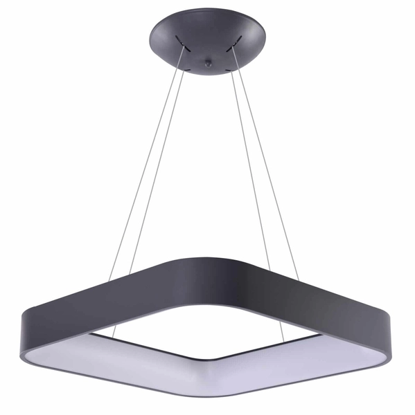 Wisząca lampa pokojowa Solvent LED 32W frame ramka szara