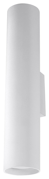 Kinkiet LAMPA ścienna SL.0326 metalowa OPRAWA tuba biała