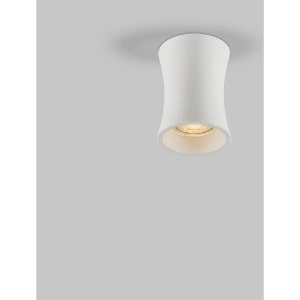 Nasufitowa lampa betonowa BELVIRO LE45296 tubka do jadalni biała
