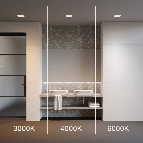 Lampa kwadratowa sufitowa Okno DL056-24W3-4-6K-W LED 24W IP44 biała