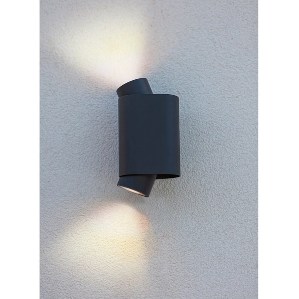 Kinkiet ścienny góra-dół CYPRES 6604002118 Lutec IP44 ogrodowy szary