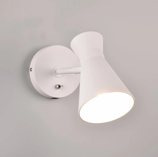 Ścienna lampa z regulacją Enzo R20781731 włącznik biały