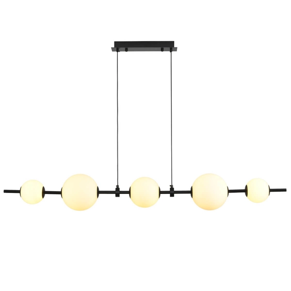 Kulista lampa wisząca MILA ST-CP241222-5L LED 27W 3000K kule białe czarne