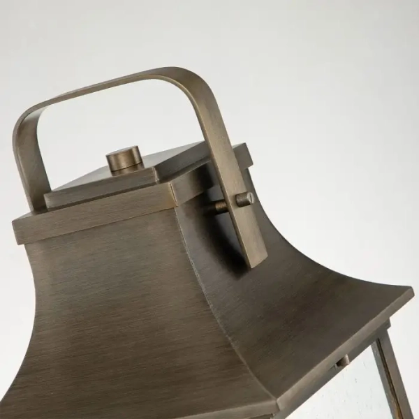 Elewacyjna lampa do ogrodu Grant QN-GRANT-L-BU szklany IP44 brąz