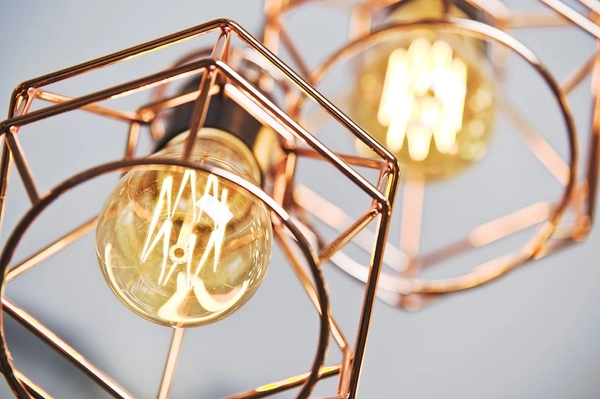 Salonowa lampa wisząca Carron AZ1660 Azzardo kaskada druciaki miedź