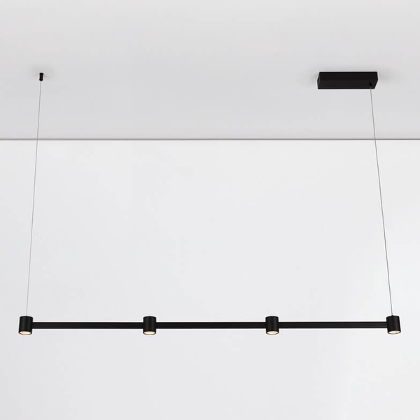 Lampa zwisająca na listwie PISCO LE44355 LED 24W 3000K podłużna czarna