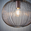 Wisząca lampa kulista Nicola 68987 druciana loftowa miedziana