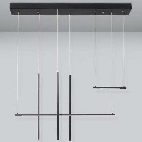 LAMPA wisząca BUGA LE41353 Luces Exclusivas minimalistyczna OPRAWA zwis LED 35W 3000K tuby czarne