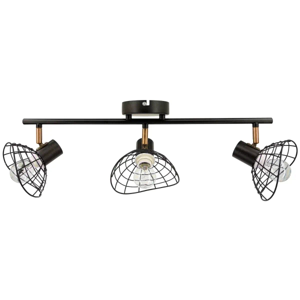 Kuchenna lampa sufitowa 8631/3 BL CO loftowa czarna