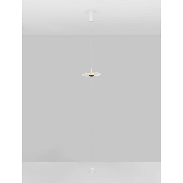 Sufitowo-podłogowa lampa okrągła YACUIBA LE44737 LED 16W 3000K biała