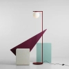 Kulista lampa podłogowa Zac 1038A15_1 Aldex metalowa biała czerwona
