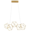 Designerska lampa wisząca ASIS LE42726 LED 25W 3000K geometryczna złota