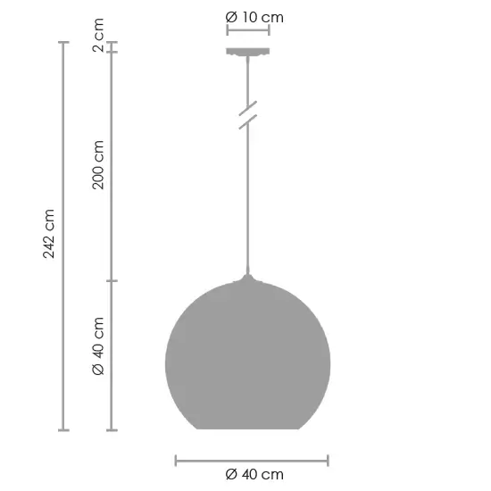 Lampa zwisowa kula Glow ST-9021- L GOLDL Step nad stół mirror złota