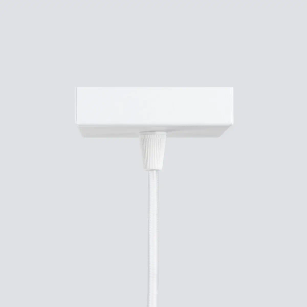 Podłużna lampa wisząca Karbon SL.1535 minimalistyczna tuba biała