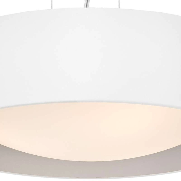 LAMPA wisząca VERO 10450301 Kaspa okrągła OPRAWA metalowy zwis biały