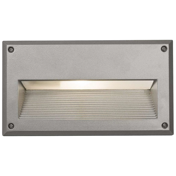 Schodowa LAMPA wpustowa BASALT 3412 Nowodvorski metalowa OPRAWA prostokątny WPUST IP44 grafitowa