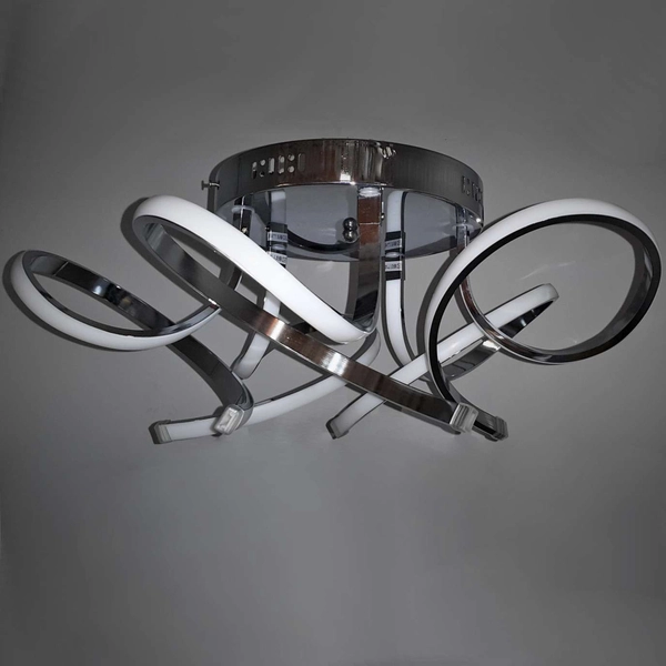 Plafon LAMPA sufitowa VEN P-X 9812/5 CR-70W metalowa OPRAWA wstążki LED 70W 4000K chrom