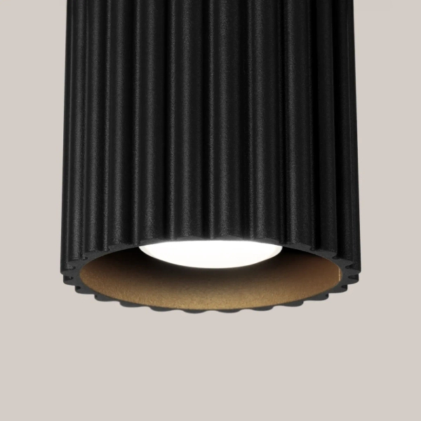 Tuba sufitowa AURA czarna SL.1784 metalowa do salonu