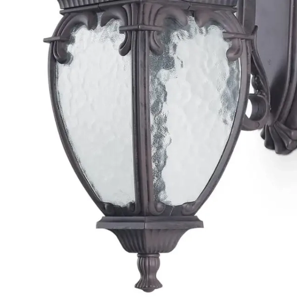 Kinkiet elewacyjny lampion na taras antyczny brąz Fleur OUTLET