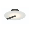 Metalowy plafon Nuvola QN-NUVOLA-F-S-BK LED 14W 3000K czarny biały