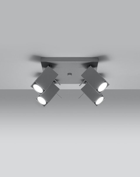 Plafon LAMPA sufitowa SL.0458 regulowana OPRAWA metalowa listwa reflektorki szare
