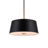 Okrągła lampa wisząca Clasi 2312603003 do salonu czarny