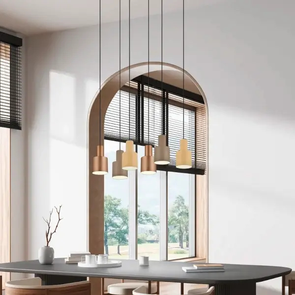 Różowa lampa wisząca Agudo 319400165 tuba z regulacją 1x10W E27