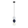 Nowoczesna lampa wisząca Andrea PND-59779B-1S-MLTI owalna szara