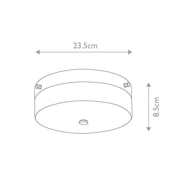 Plafon okrągły Tamar TAMAR-F-M-PC Elstead IP44 metal szkło chrom