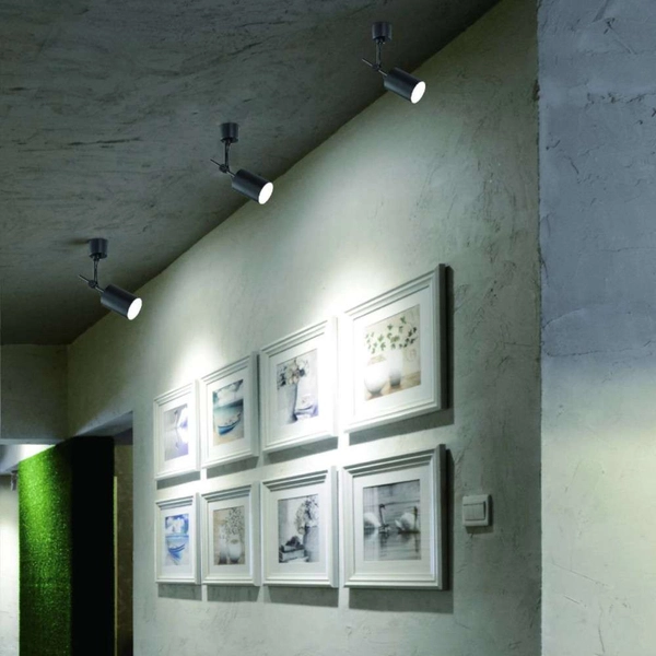 Spot LAMPA sufitowa Stick Bianco Orlicki Design regulowana OPRAWA metalowy reflektorek tuba biała matowa