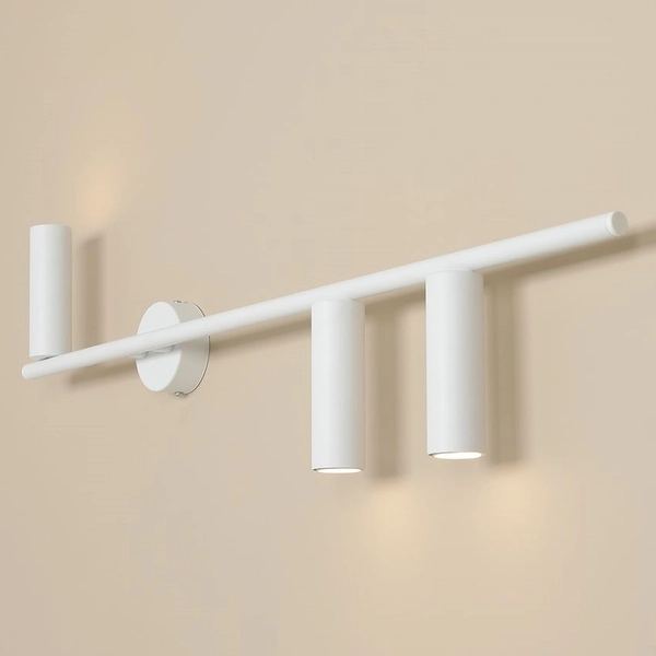 Nowoczesna lampa ścienna Trevo 1104Y Aldex nad łóżko biała