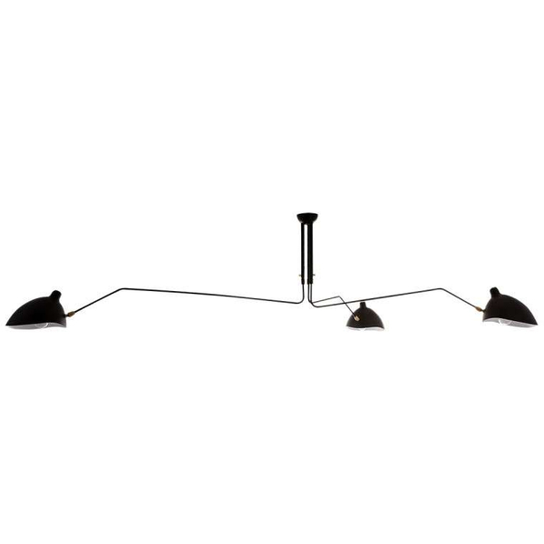 Loftowa LAMPA sufitowa DAVIS MDE610-3 Italux industrialna OPRAWA metalowa na wysięgnikach pająk czarny