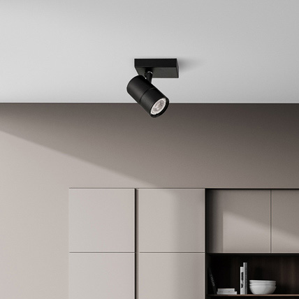Sufitowa LAMPA plafon LACONI SPL-2813-1B-BL Italux regulowana OPRAWA metalowy spot reflektorek czarne