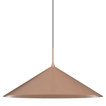 Nad kanapę lampa wisząca CAPITAL MLP0948 stożek do salonu miedziana