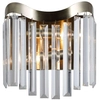 LAMPA ścienna SABRIGA WL-44544-2 Italux metalowa OPRAWA kinkiet glamour kryształki brąz przezroczyste