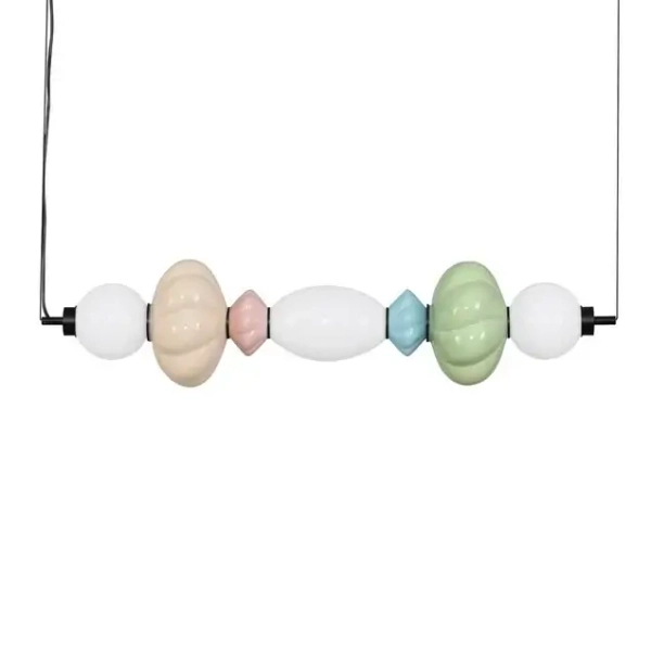Lampa wisząca do jadalni CASURNO LE45223 LED 23W 3000K zielona niebieska