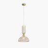 Kopułowa lampa zwisająca Antic MOD302PL-01CG1 do salonu mosiądz