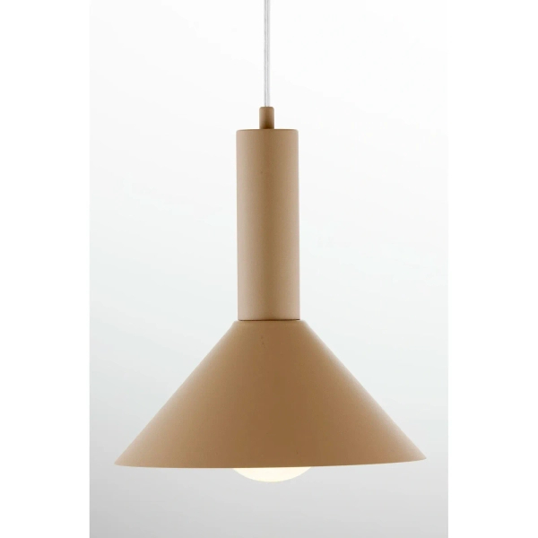 Wisząca lampa stożek VITRUM kaszmirowa 1xE27 nad stół 41544
