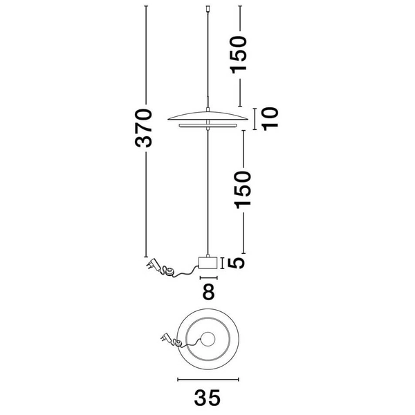 Podłogowo-sufitowa lampa ledowa VITICHI LE44645 LED 21W 3000K biała